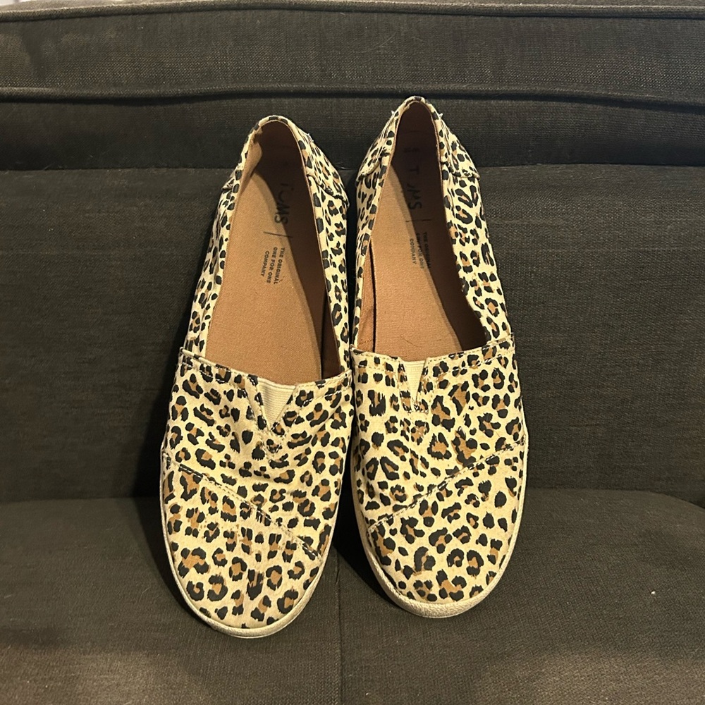 Leopard Print Women's Slip-On Shoes